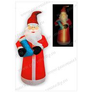  Надувной Дед Мороз С блестящим подарком С подсветкой, фото 1 
