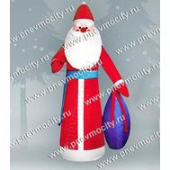  Новогодняя фигура Надувной Дед Мороз с мешком С подсветкой, фото 1 