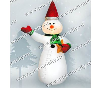  Надувной Снеговик со звездочкой С подсветкой, фото 1 