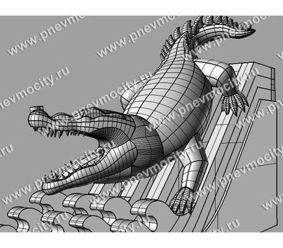  Надувной батут-горка "Аллигатор", фото 2 