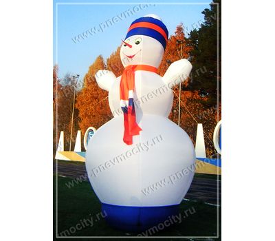  Надувная фигура Снеговик С шарфом, фото 1 