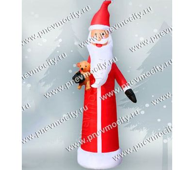  Надувной Дед Мороз С игрушкой С подсветкой, фото 1 