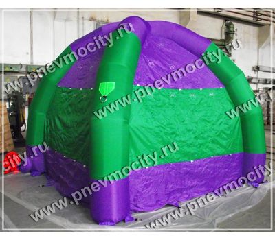  Надувная палатка. Фиолетово-зеленая, фото 1 