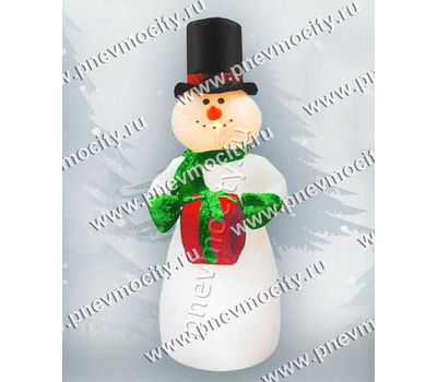  Новогодняя Надувная фигура Снеговик 2,4 м, фото 1 