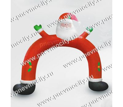  Новогодняя надувная фигура Арка "Дед Мороз" 2,4 м, фото 1 